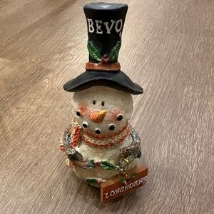 Texas Longhorns Snowman Holiday Decoration